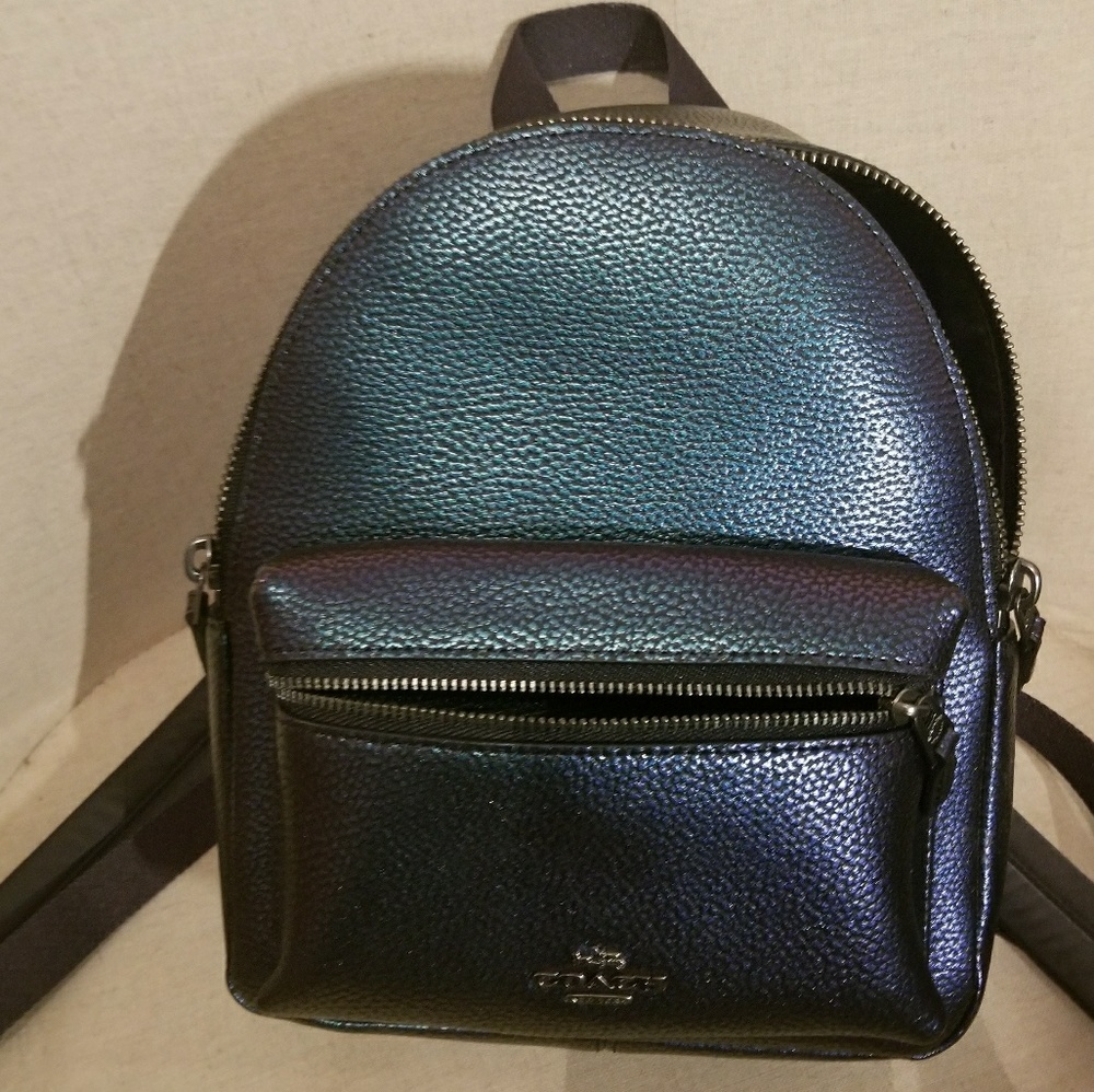 Authentic Coach hologram mini backpack